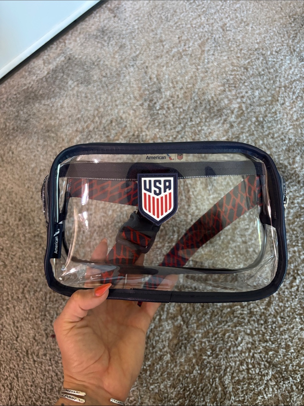AA FIFA special edition clear belt bag